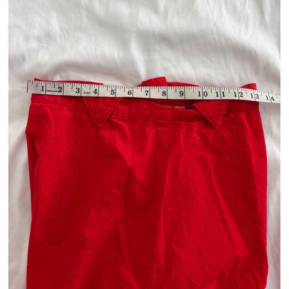 Circle T Skirt 13/14 Red Handkerchief Kitsch Rockabilly Folk Chili Peppers Dance - Picture 13 of 16
